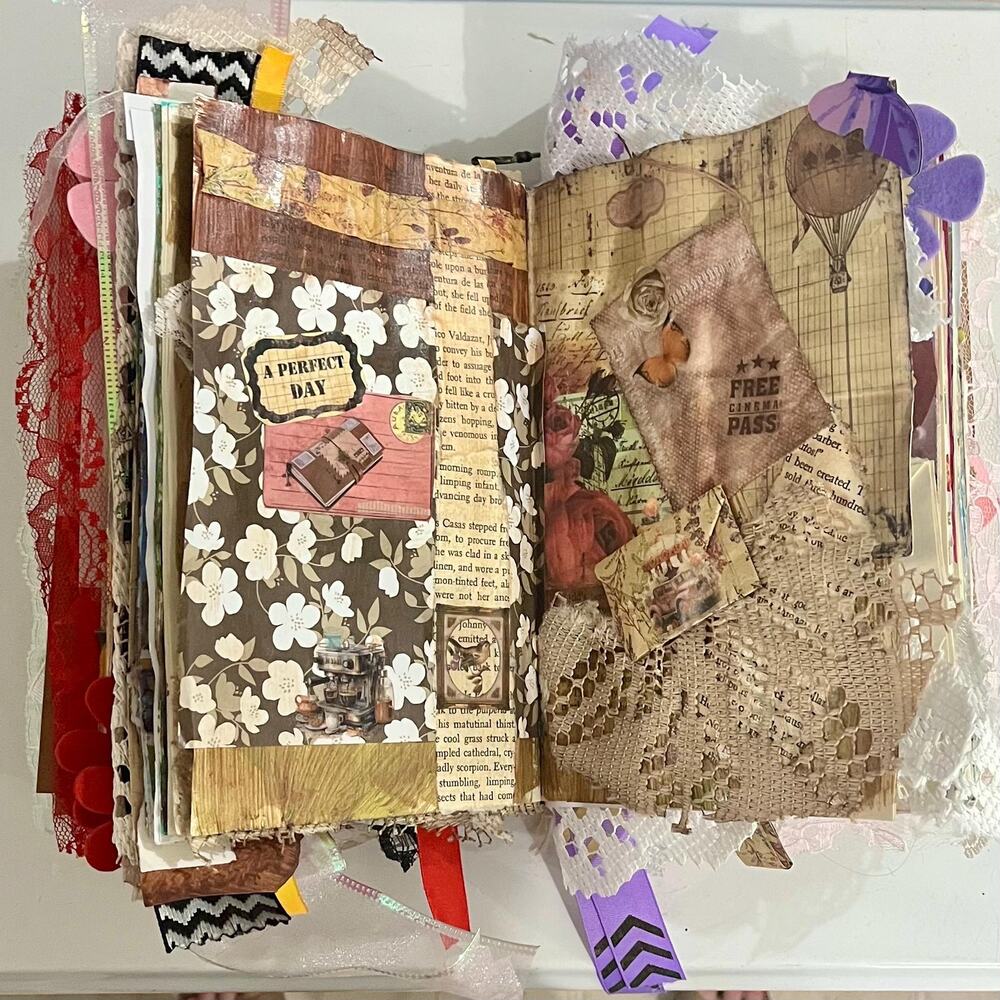 Eclectic Handmade Junk Journal - Picture 9 of 11